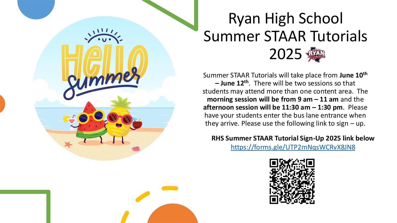  Summer STAAR Tutorials